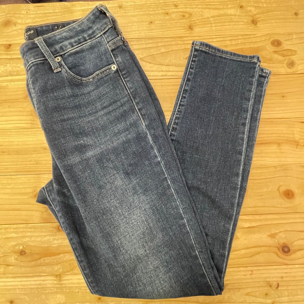 Lucky Brand Haydenβ Mid Rise Skinny Jeans Womens 6 Regular Dark Wash Blue Denim